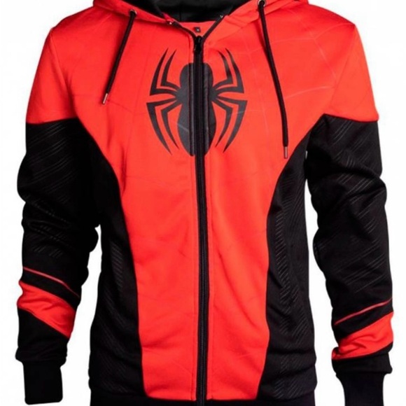 Difuzed Marvel Spider-Man Red & Black Hoodie | Size 2XL - Picture 1 of 6